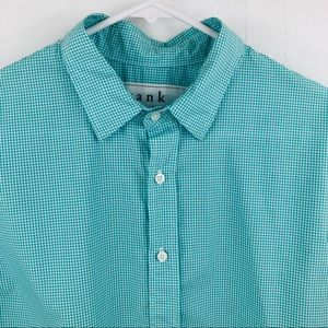 Frank & Eileen Mens Large Dress Shirt Green Checks